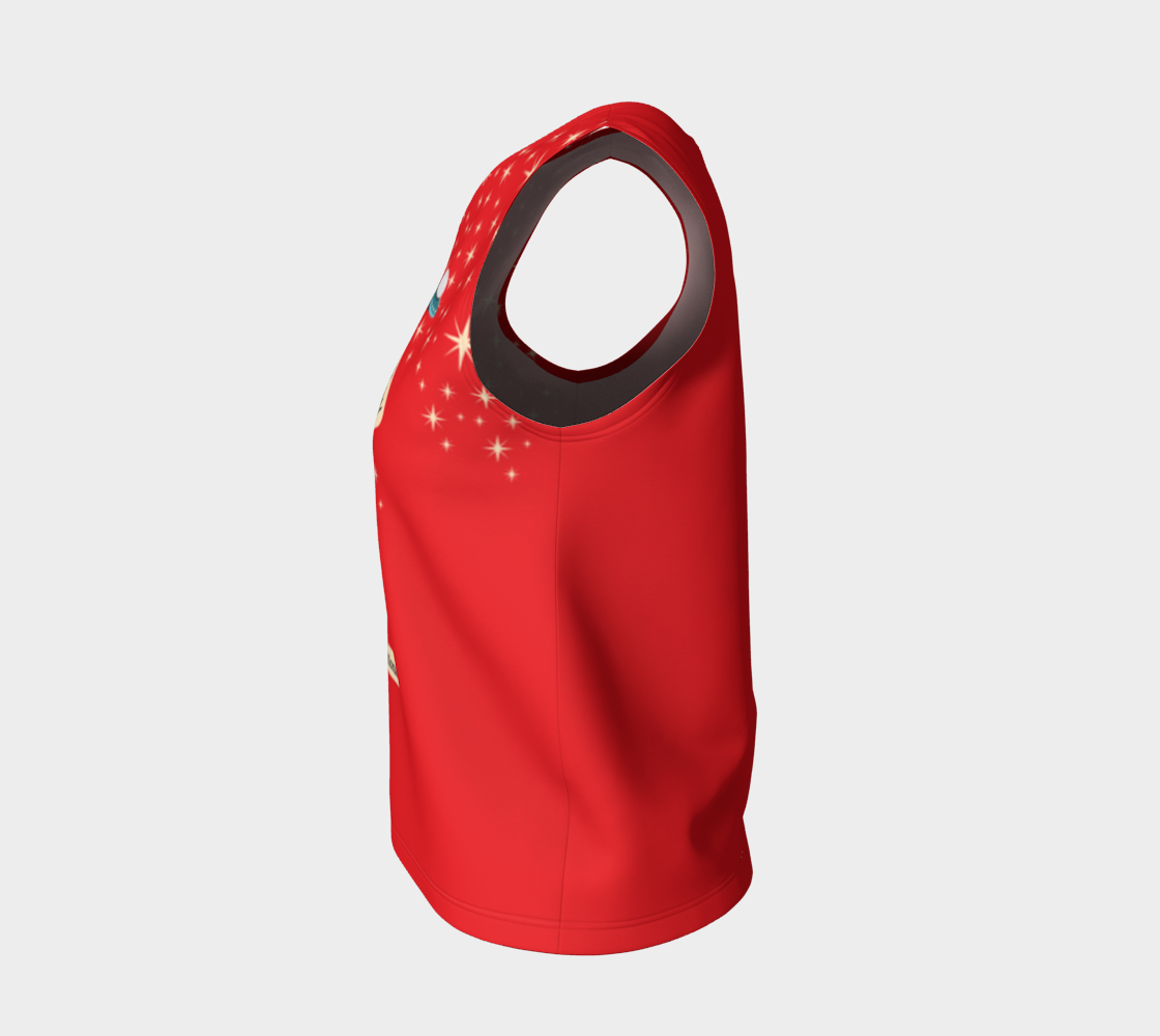 Bean Me Up A11y Cat and Coffee Relaxed Tank | Accessibility Isn't Optional | Retro Space Cat Mid-Century Modern | Relaxed Summer Tank Top (Ships from Montreal)