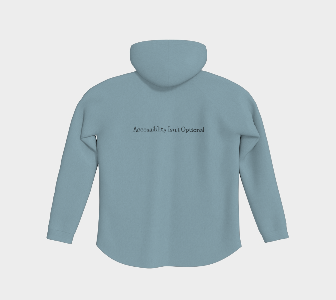 Bean Me Up A11y Cat and Coffee | Accessibility Isn't Optional | Flow Premium Hoodie (Ships from Montreal)